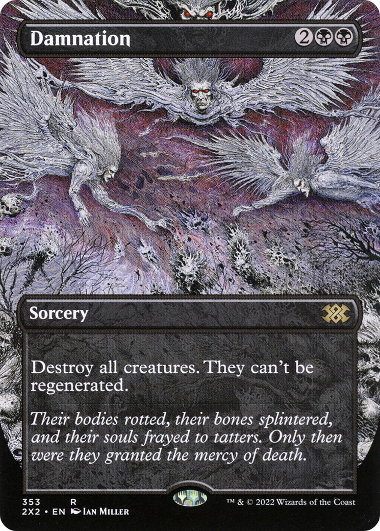 Image of Damnation (Borderless) (2X2-353) - Double Masters 2022 (Borderless)