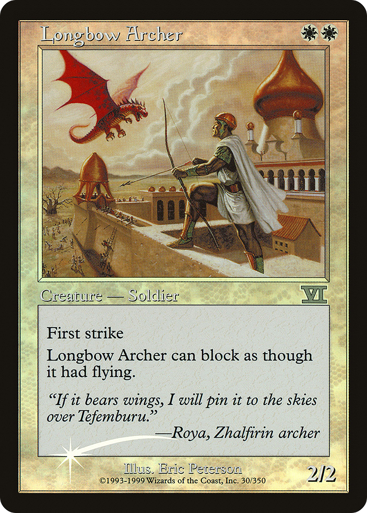 Image of Longbow Archer (FNM-) - Friday Night Magic 2000 Foil