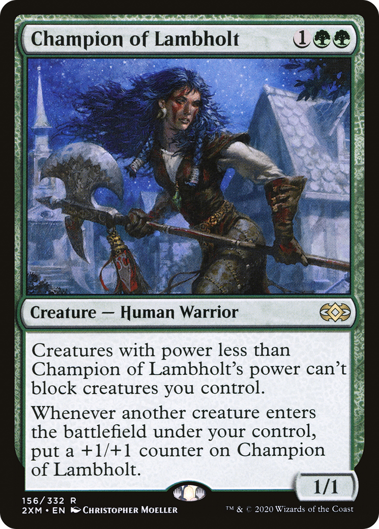 Image of Champion of Lambholt (2XM-156) - Double Masters Foil