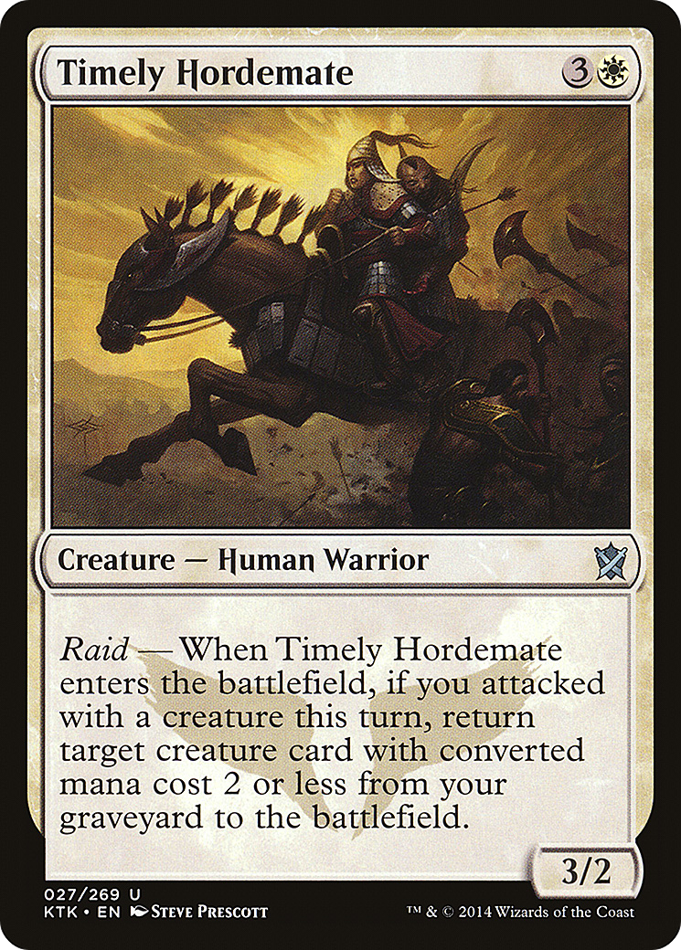 Image of Timely Hordemate (KTK-027) - Khans of Tarkir