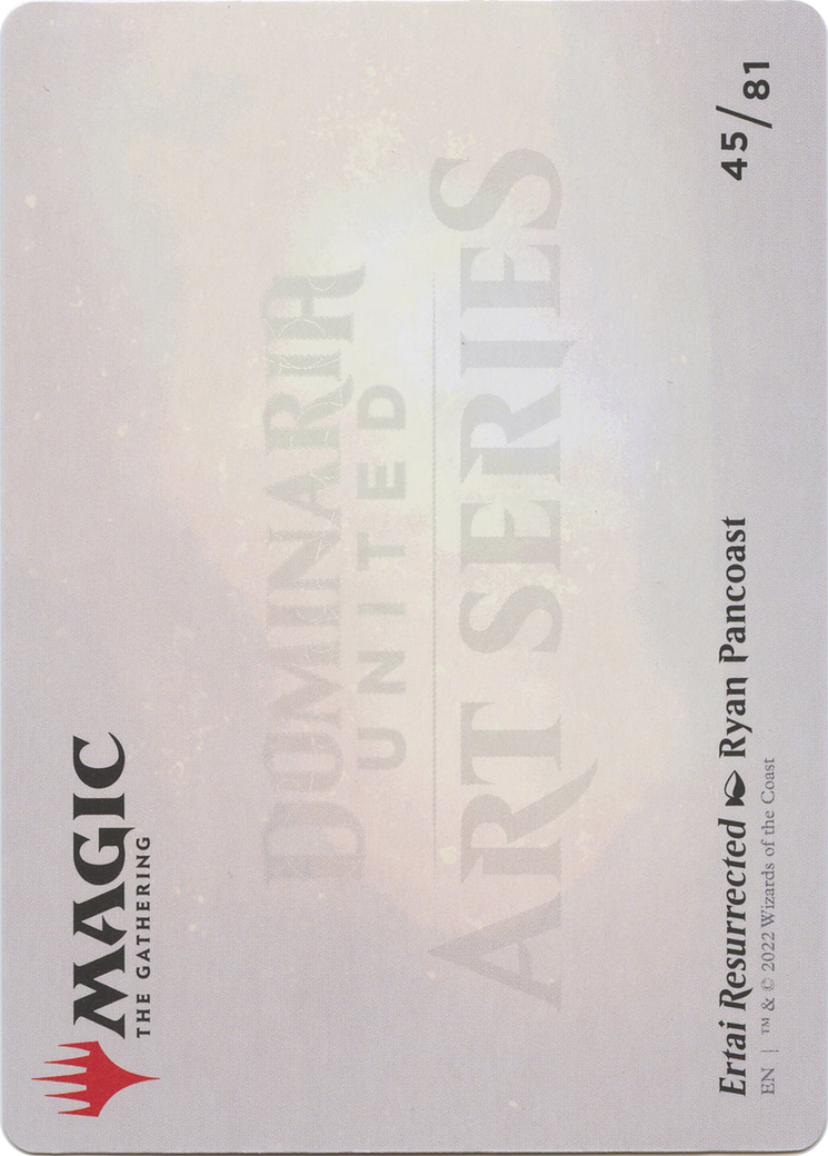 Image of Ertai Resurrected // Ertai Resurrected (ADMU-045) - Dominaria United Art Series (Borderless) Foil