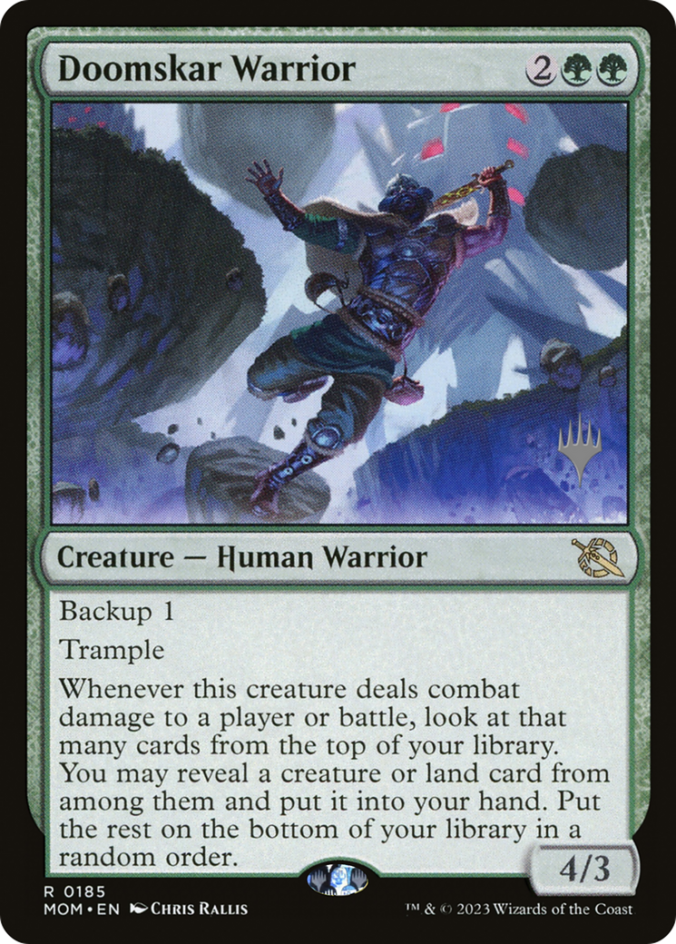 Image of Doomskar Warrior (PPMOM-185) - March of the Machine Promos Foil