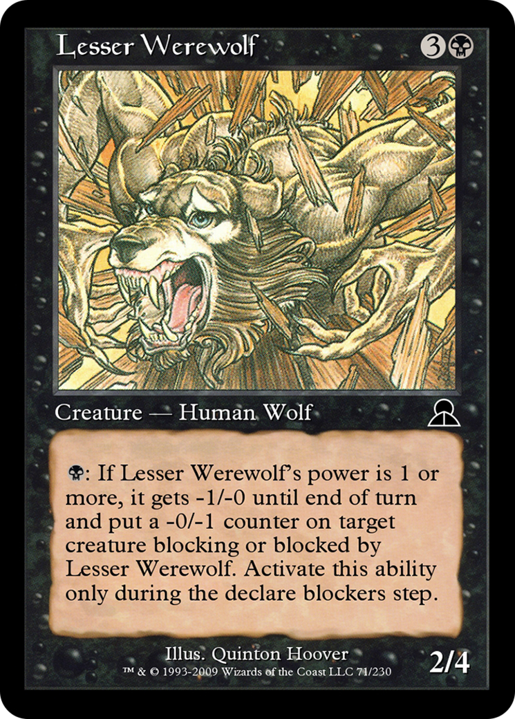 Image of Lesser Werewolf (ME3-071) - Masters Edition III Foil