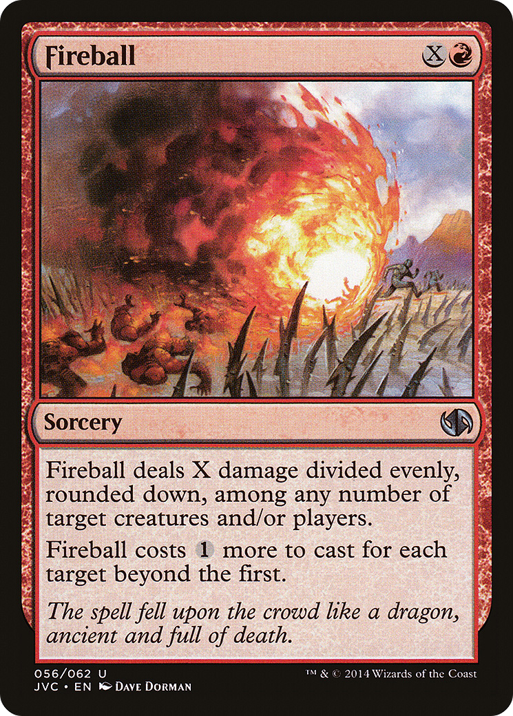 Image of Fireball (DD3-056) - Duel Decks Anthology: Jace vs. Chandra