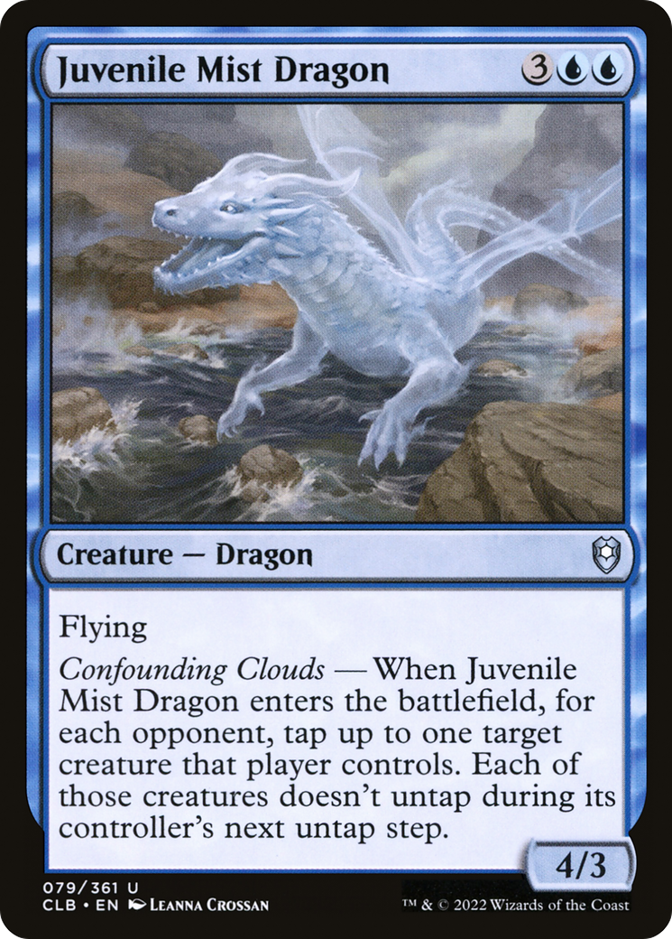 Image of Juvenile Mist Dragon (CLB-079) - Commander Legends: Battle for Baldur's Gate Foil