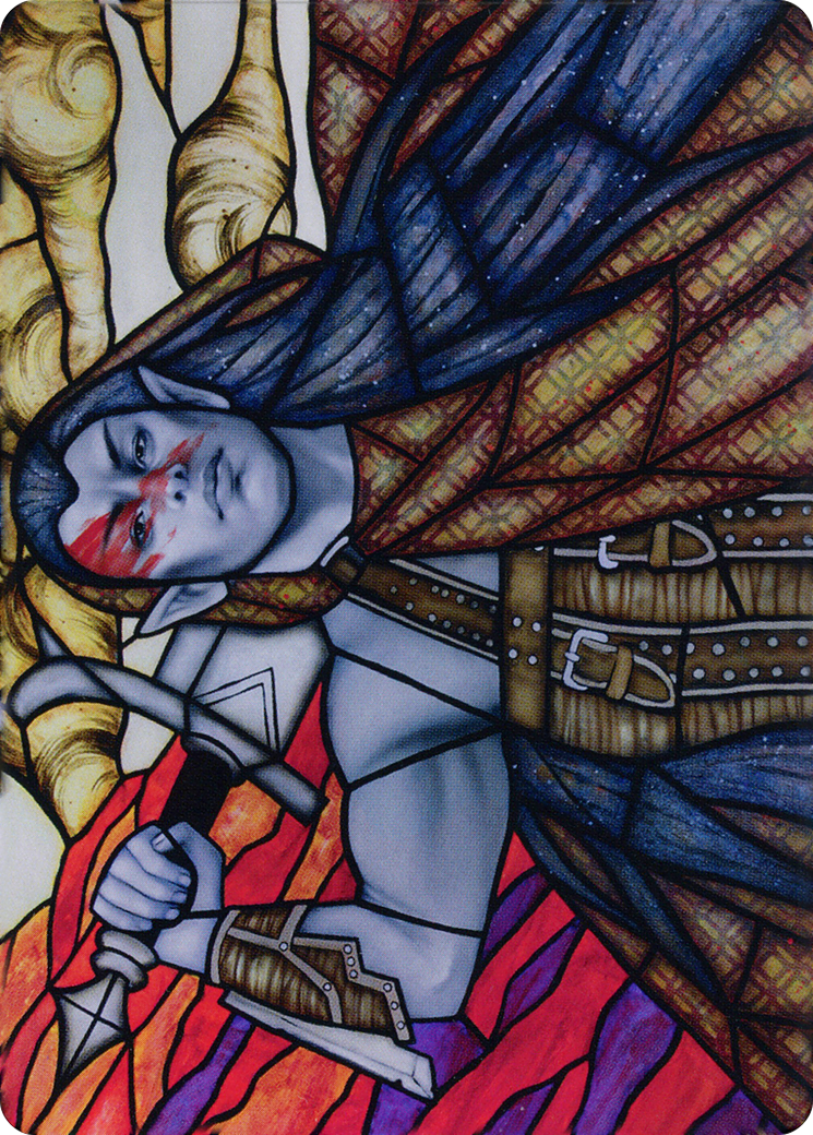 Image of Radha, Coalition Warlord // Radha, Coalition Warlord (ADMU-075) - Dominaria United Art Series (Borderless) Foil