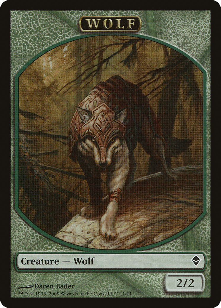 Image of Wolf Token (ZEN-011) - Zendikar Tokens