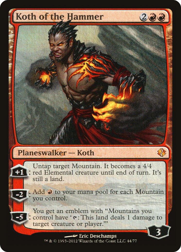 Image of Koth of the Hammer (DDI-044) - Duel Decks: Venser vs. Koth Foil