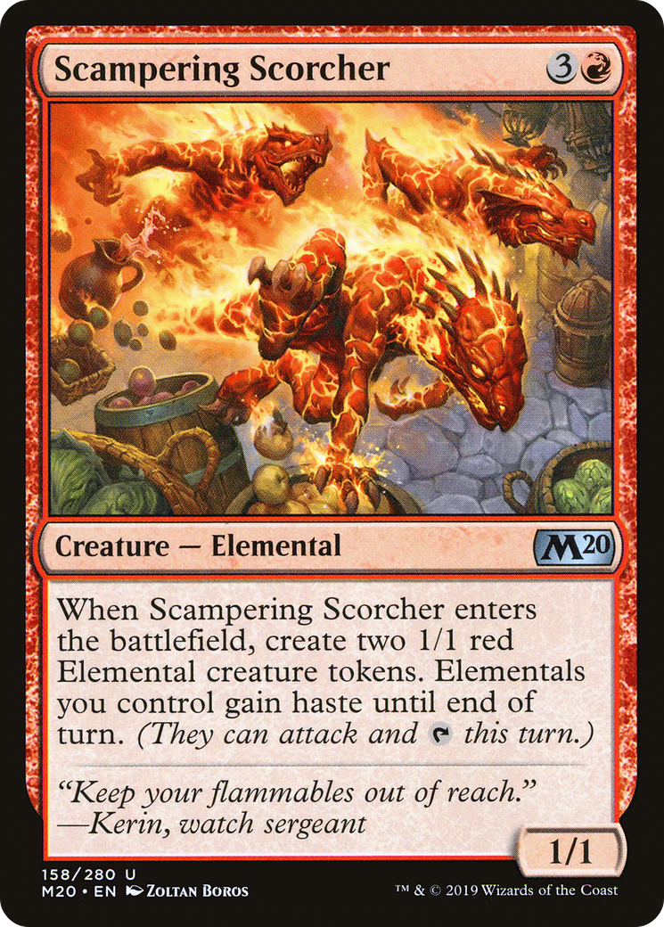Image of Scampering Scorcher (M20-158) - Core Set 2020 Foil