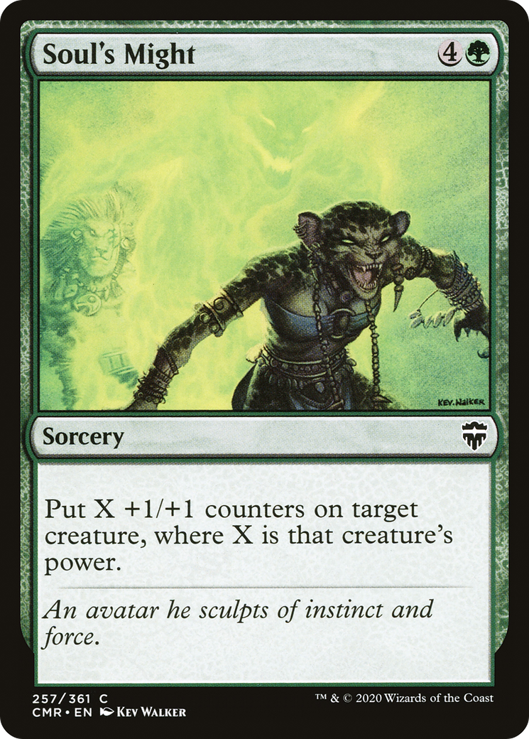 Image of Soul's Might (CMR-257) - Commander Legends Foil