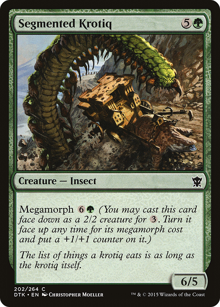 Image of Segmented Krotiq (DTK-202) - Dragons of Tarkir Foil
