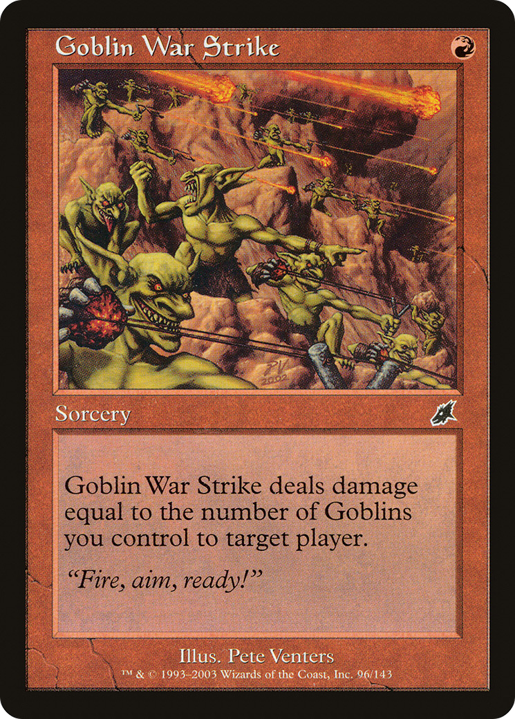 Image of Goblin War Strike (SCG-096) - Scourge Foil