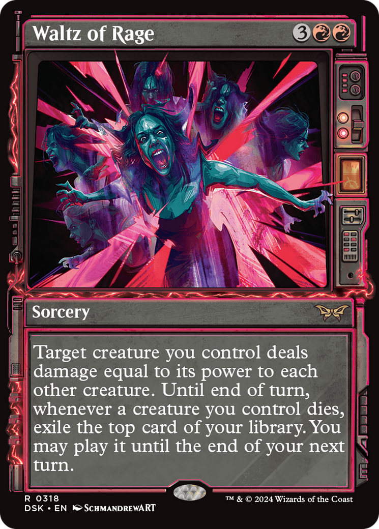 Image of Waltz of Rage (Showcase) (DSK-318) - Duskmourn: House of Horror: (Showcase)