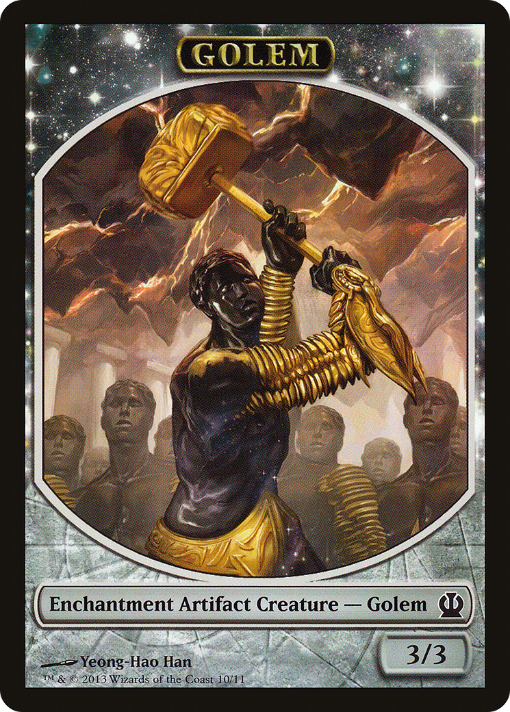 Image of Golem Token (THS-010) - Theros Tokens: (enchantment)