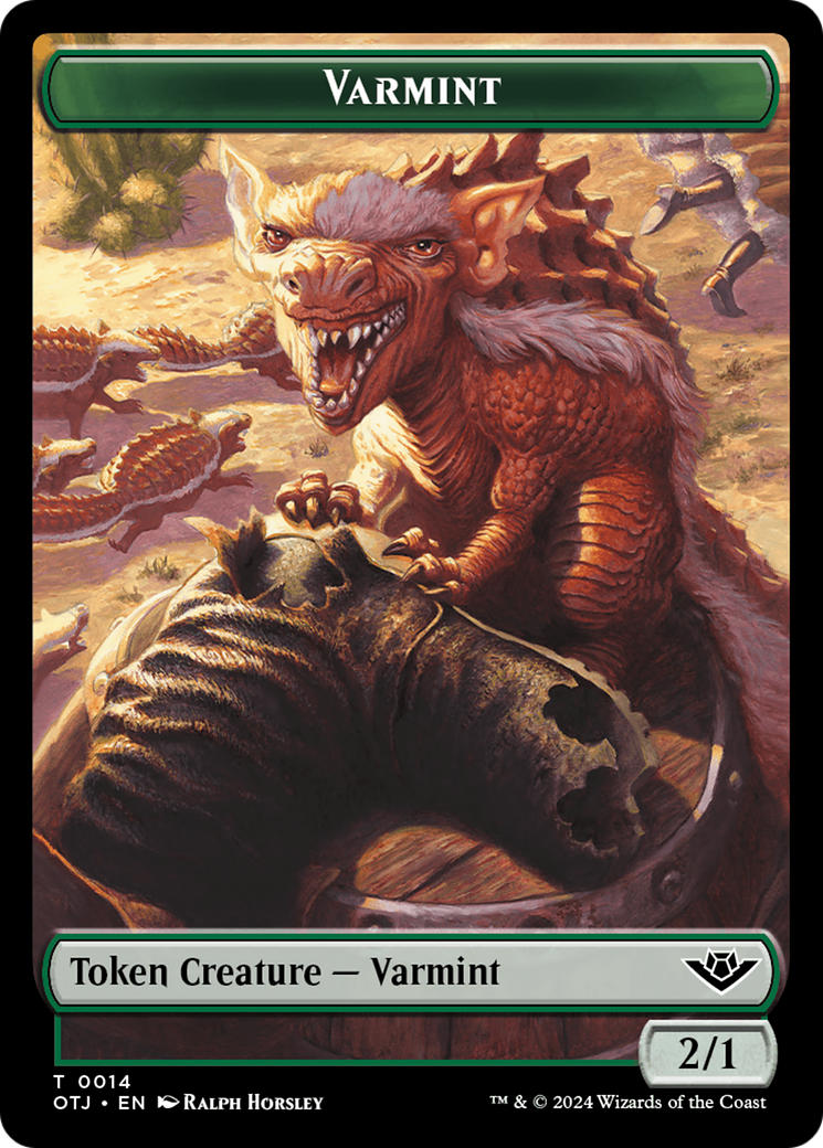 Image of Varmint (TOTJ-014) - Outlaws of Thunder Junction Tokens