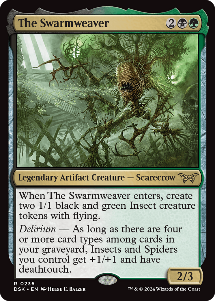 Image of The Swarmweaver (0236) (DSK-236) - Duskmourn: House of Horror Foil