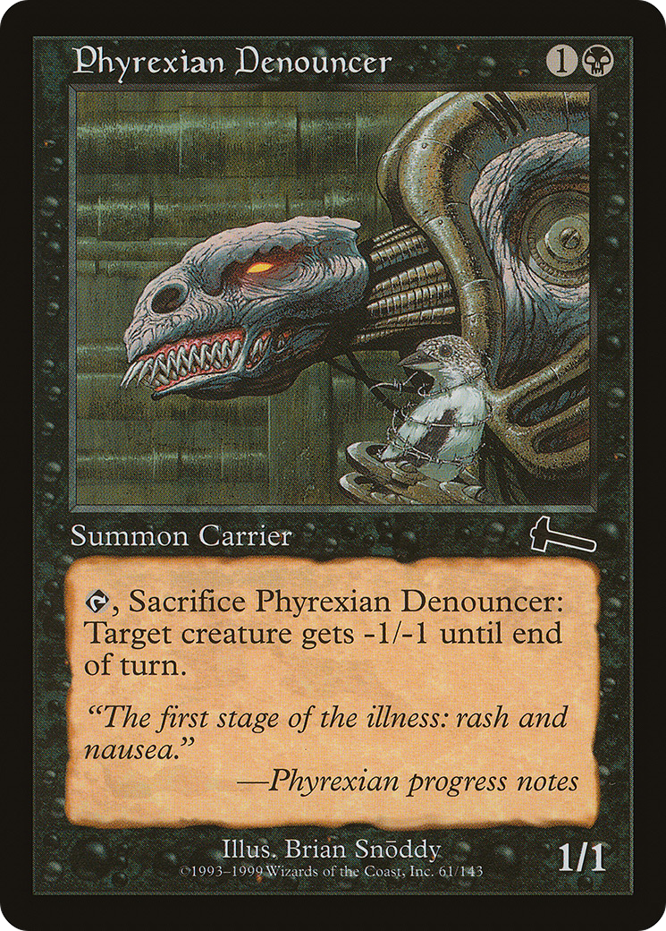Image of Phyrexian Denouncer (ULG-061) - Urza's Legacy Foil
