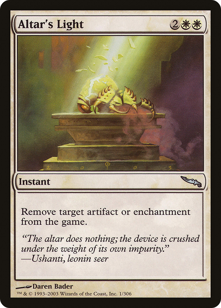 Image of Altar's Light (MRD-001) - Mirrodin