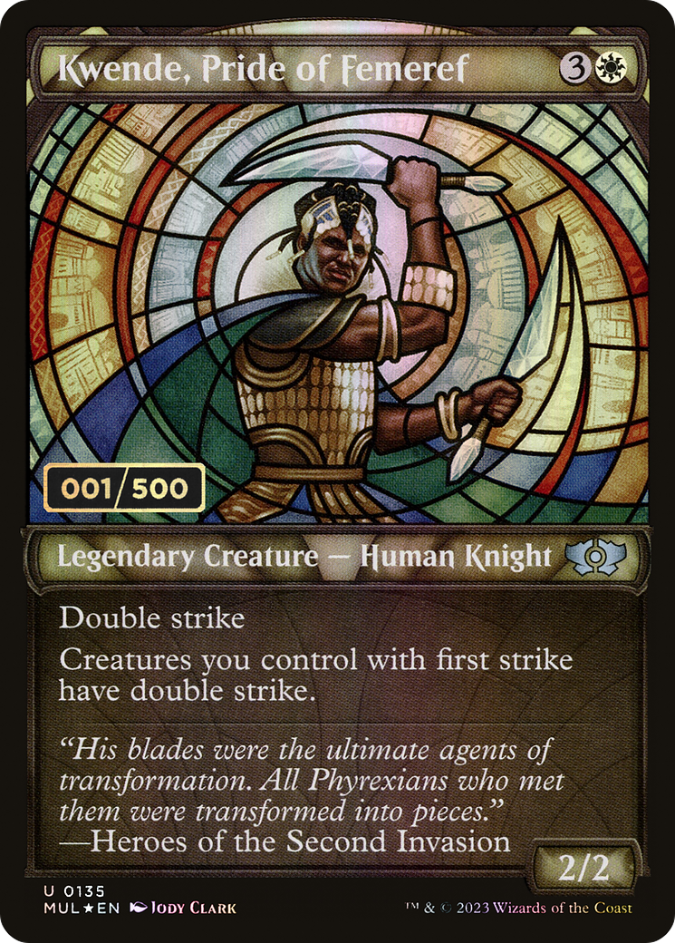 Image of Kwende, Pride of Femeref (Serial Numbered) (MUL-135) - Multiverse Legends: (Showcase) Foil