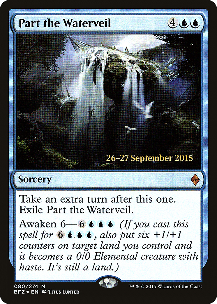Image of Part the Waterveil (PRE-080) - Battle for Zendikar Promos Foil