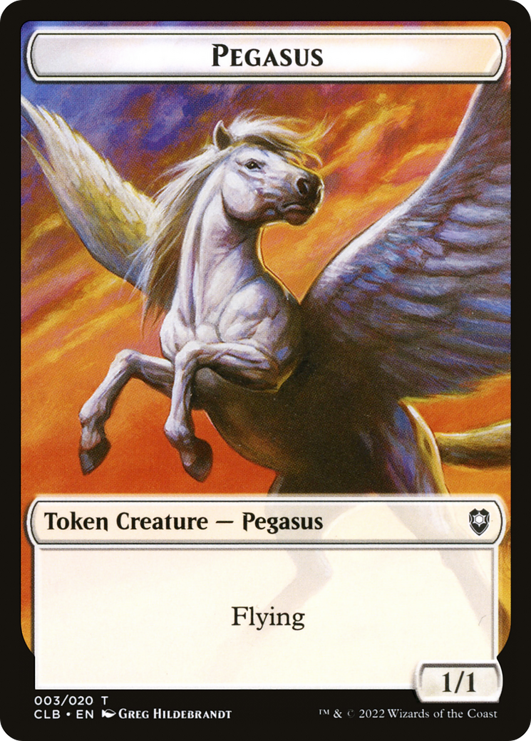 Image of Pegasus Token (CLB-003) - Battle for Baldur's Gate Tokens
