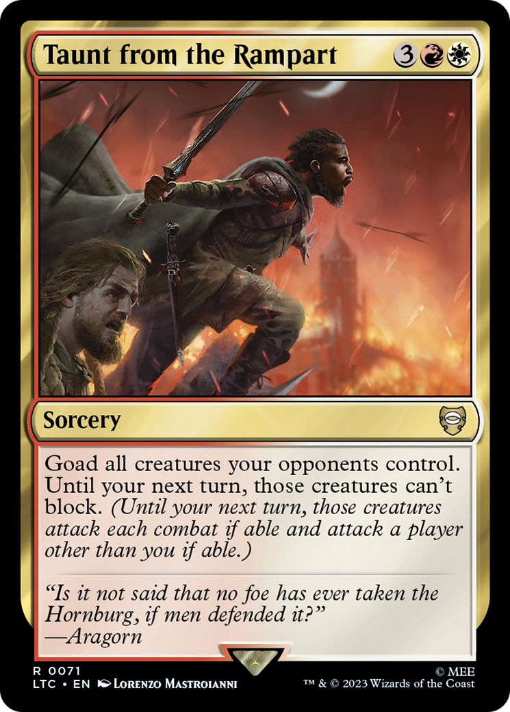 Image of Taunt from the Rampart (LTC-071) - Tales of Middle-earth Commander