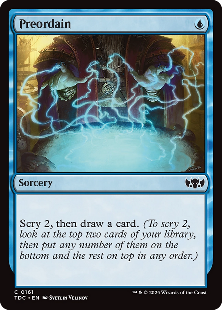 Image of Preordain (TDC-161) - Commander: Tarkir: Dragonstorm