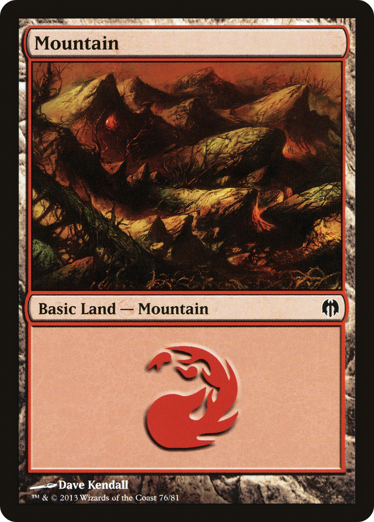 Image of Mountain (76) (DDL-076) - Duel Decks: Heroes vs. Monsters