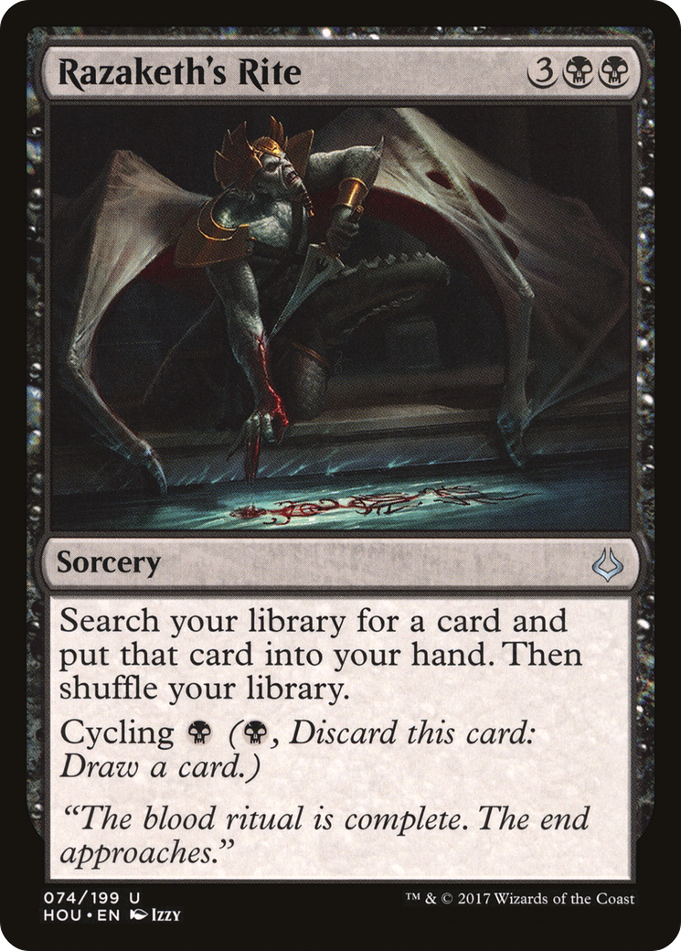 Image of Razaketh's Rite (HOU-074) - Hour of Devastation Foil