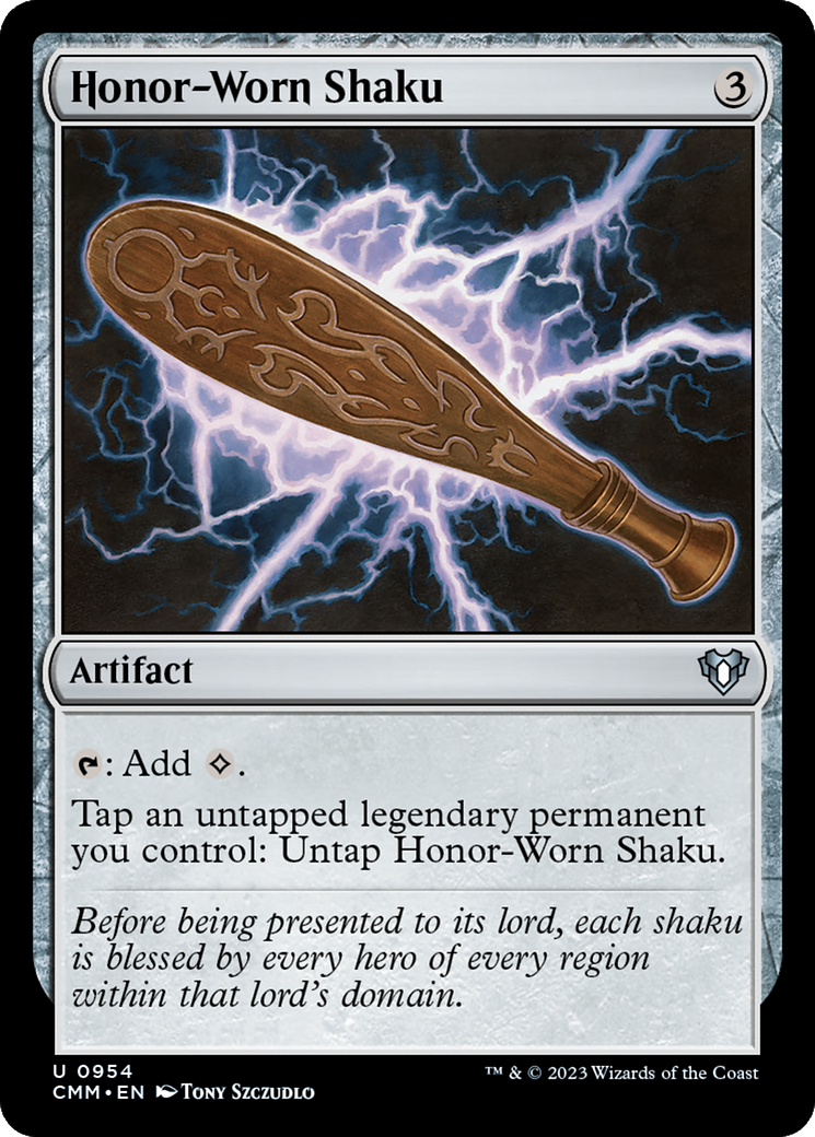 Image of Honor-Worn Shaku (CMM-954) - Commander Masters