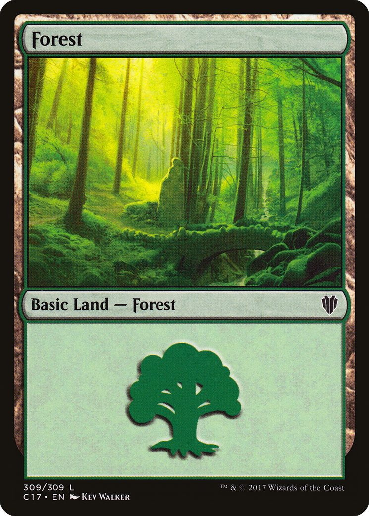 Image of Forest (309) (C17-309) - Commander 2017
