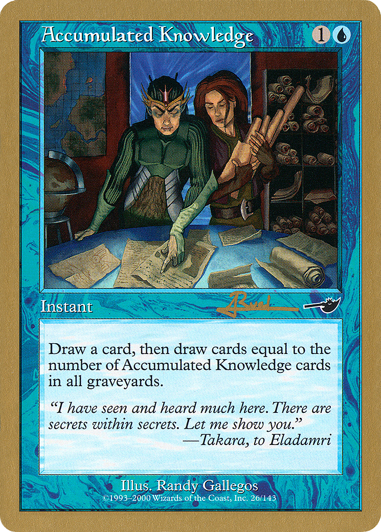 Image of Accumulated Knowledge - 2001 Antoine Ruel (NMS) (WCD-) - World Championship Decks 2001
