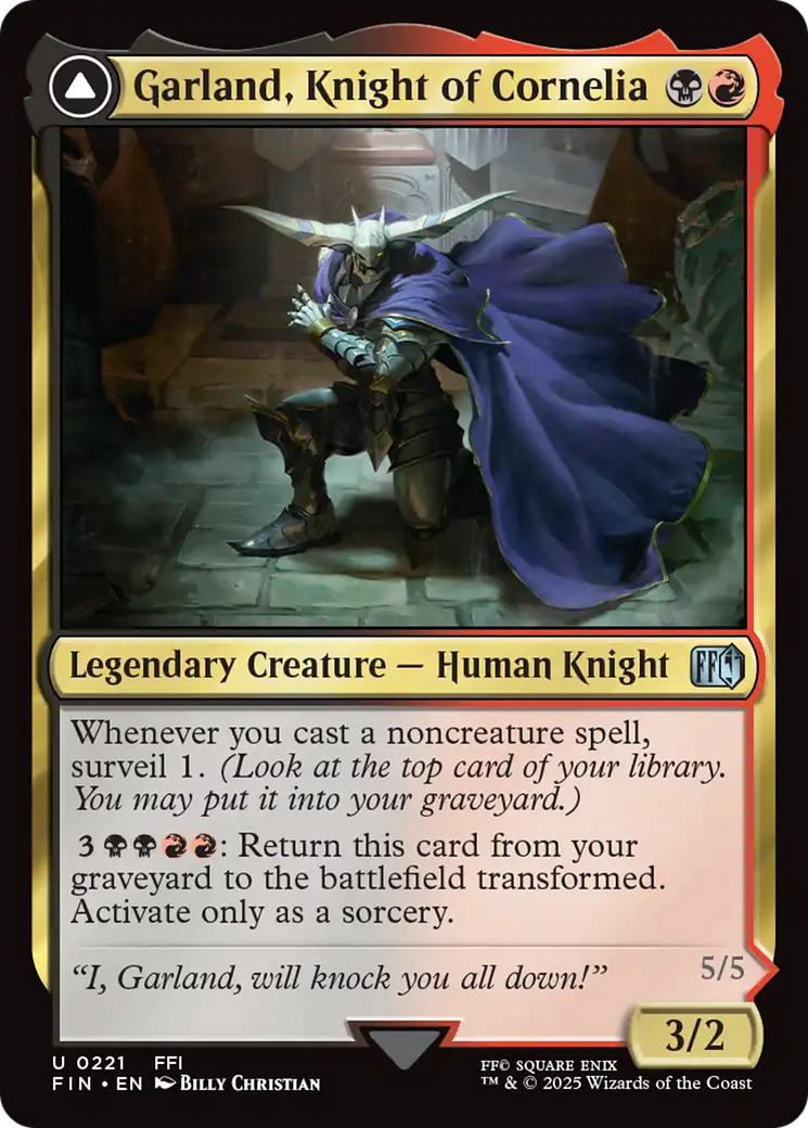 Image of Garland, Knight of Cornelia (FIN-221) - FINAL FANTASY