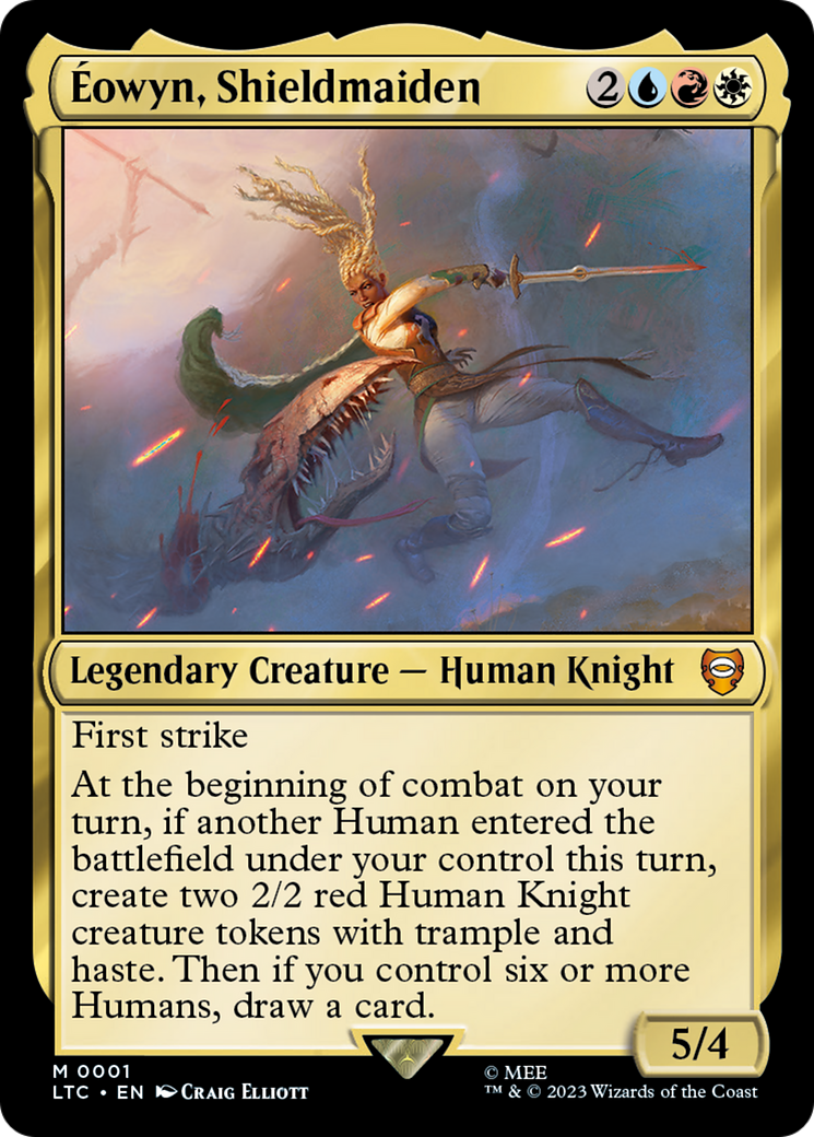 Image of Eowyn, Shieldmaiden (LTC-001) - Tales of Middle-earth Commander Foil