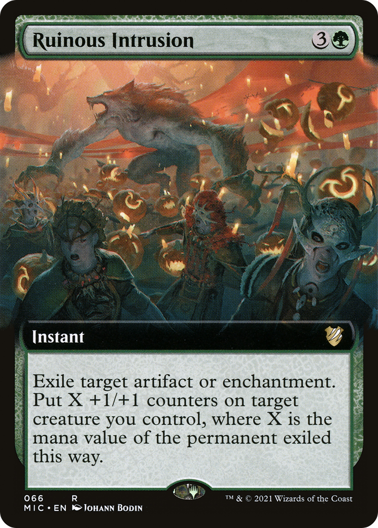 Image of Ruinous Intrusion (Extended Art) (MIC-066) - Midnight Hunt Commander: (Extended Art)