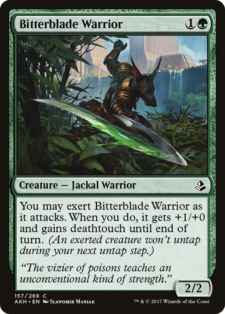Image of Bitterblade Warrior (AKH-157) - Amonkhet Foil