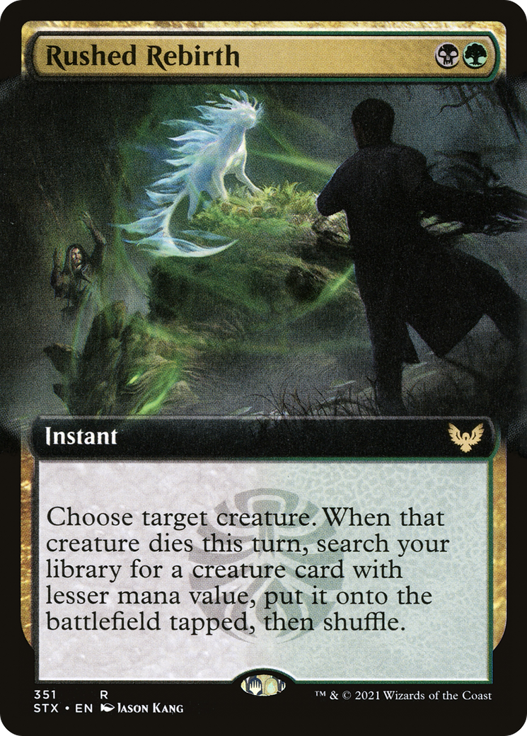 Image of Rushed Rebirth (Extended Art) (STX-351) - Strixhaven: School of Mages: (Extended Art)