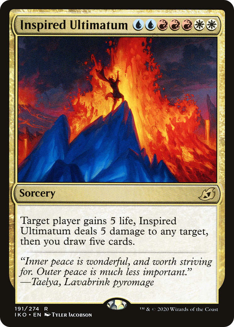 Image of Inspired Ultimatum (IKO-191) - Ikoria: Lair of Behemoths Foil
