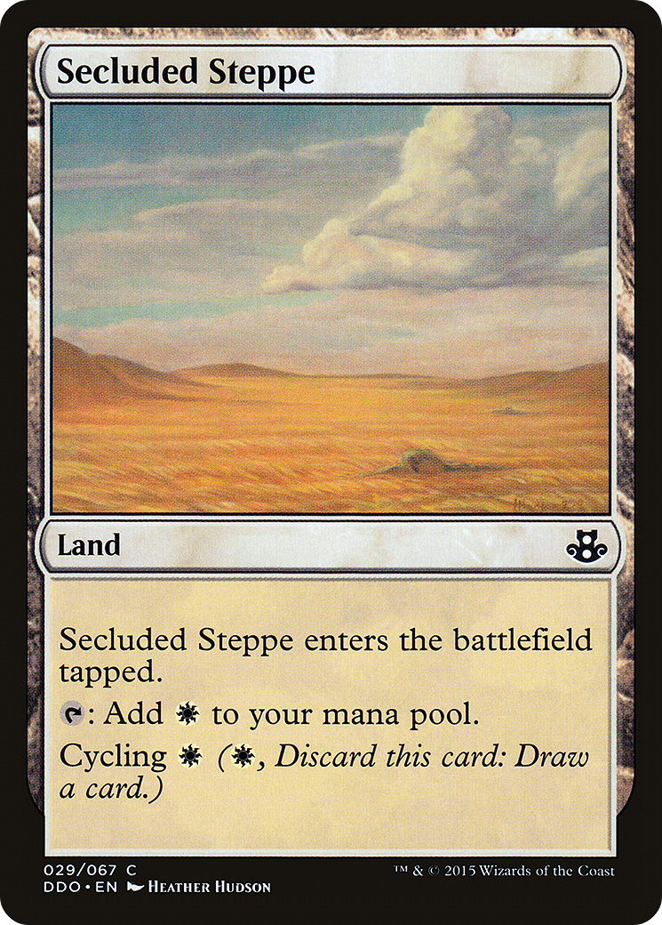 Image of Secluded Steppe (DDO-029) - Duel Decks: Elspeth vs. Kiora