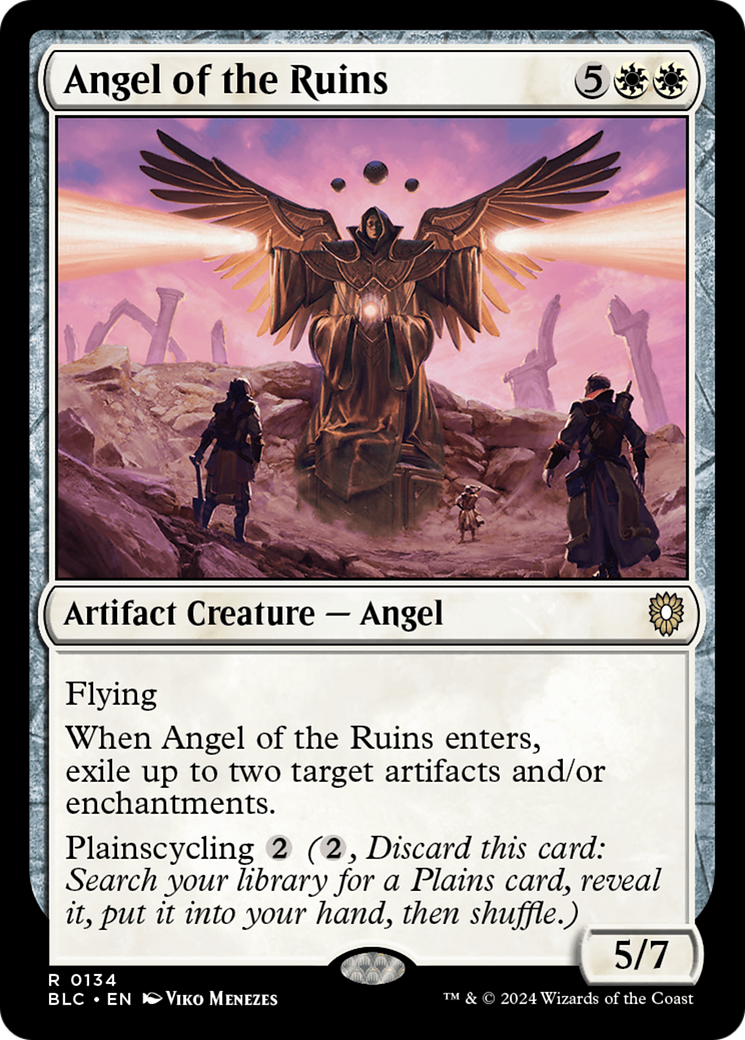 Image of Angel of the Ruins (BLC-134) - Bloomburrow Commander