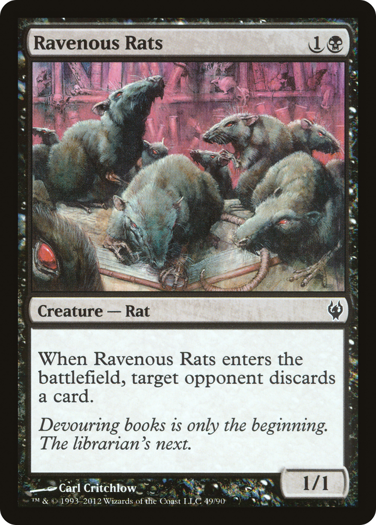 Image of Ravenous Rats (DDJ-049) - Duel Decks: Izzet vs. Golgari