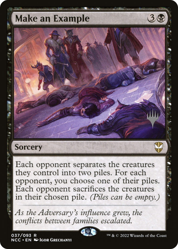 Image of Make an Example (PPSNC-037) - New Capenna Commander Promos Foil