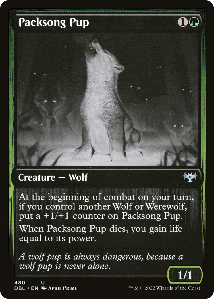 Image of Packsong Pup (DBL-480) - Innistrad: Double Feature Foil