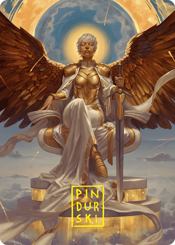 Image of Herald of Eternal Dawn // Herald of Eternal Dawn (AFDN-027) - Foundations Art Series (Borderless) Foil
