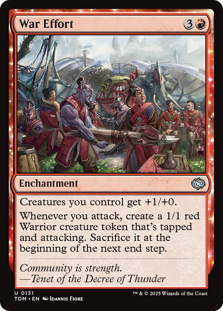 Image of War Effort (TDM-131) - Tarkir: Dragonstorm: (enchantment) Foil