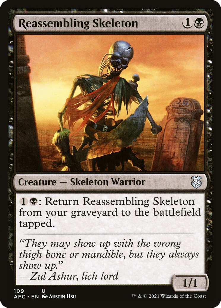 Image of Reassembling Skeleton (AFC-109) - Forgotten Realms Commander