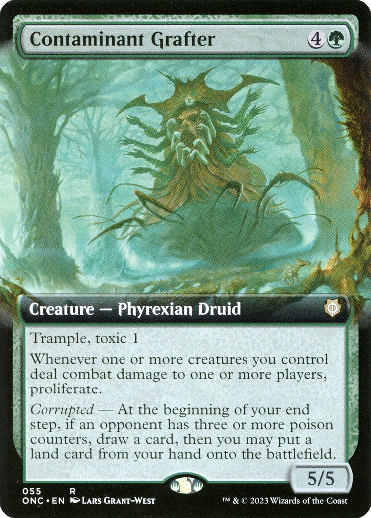 Image of Contaminant Grafter (Extended Art) (ONC-055) - Phyrexia: All Will Be One Commander: (Extended Art)