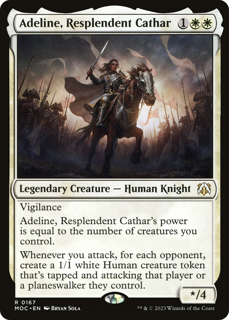 Image of Adeline, Resplendent Cathar (MOC-167) - March of the Machine Commander