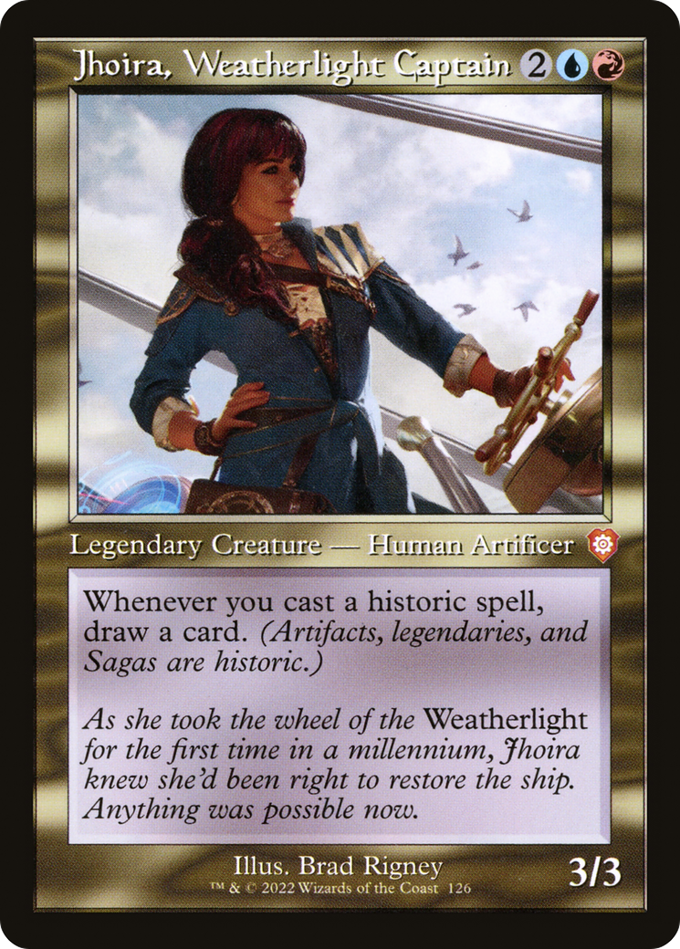 Image of Jhoira, Weatherlight Captain (Retro Frame) (BRC-126) - The Brothers' War Commander