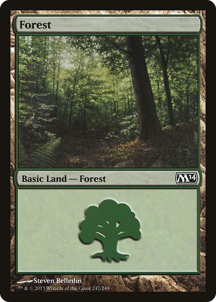 Image of Forest (247) (M14-247) - Magic 2014 Foil